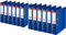 Esselte Plastik-Ordner Standard, DIN A4, 75 mm, auswechselbares Rückenschild (12er Pack, blau)