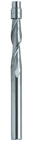Spiral Router Bits Flush Trim Bit Up-Cut Solid Carbide with Cutting Diameter 1/4 X CH 1-1/8 X SHK 1/4 X 3 Long 2 Flutes