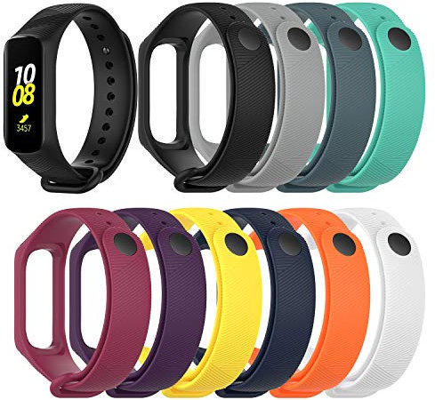 RuenTech Kompatibel mit Samsung Galaxy fit e Armband Bands Ersatz für Galaxy fit e Strap Armbands Wristband Silicone