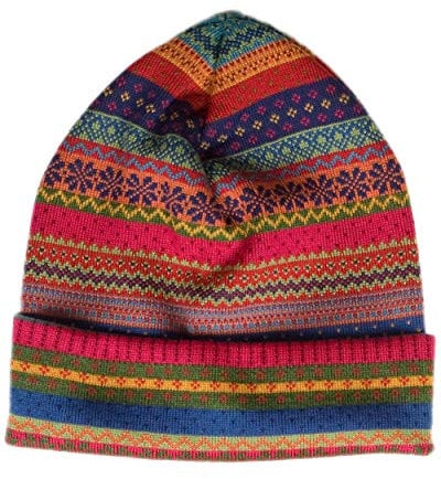Invero, Merino Mütze Sissi, 100% Wolle (Knall-Bunt)