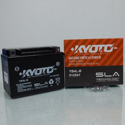 Batterie SLA Kyoto compatible avec Scooter Piaggio 50 Liberty 2T 1997 à 2008 YB4L-B SLA / 12V 4Ah