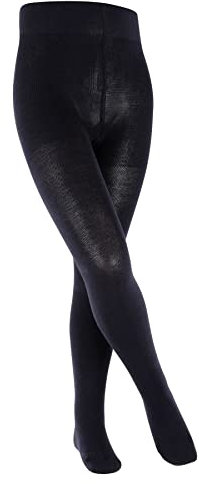 FALKE Unisex Kinder Strumpfhose Family K Ti nachhaltige Baumwolle dick einfarbig 1 Stück, Blau Darkmarine 6170, 170-176
