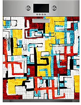 Oedim Vinilo para Lavavajillas Abstracto, Vinilo Decorativo para lavavajillas, decoración para cocinas, Pegatina lavavajillas