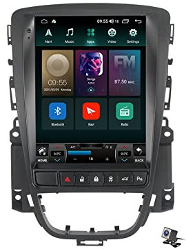 YCJB Car Stereo Android 10.0 Sat Radio for Opel Astra J 2009-2015 Navigation 10.4in Headunit 2-Din Multimedia Video Player FM Receiver with 4G 5G WiFi SWC Bluetooth Carplay,TS1