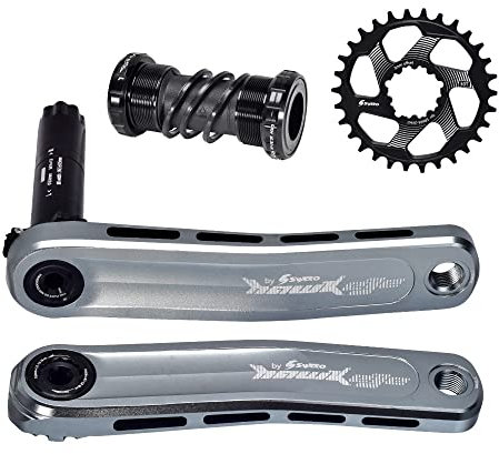 Fahrradkurbel Kettenblatt GXP MTB Mountainbike Kurbelgarnitur CNC Aluminiumlegierung 170mm Kurbel 30T 32T 34T 36T 38T Kettenblatt Tretlager für Shimano SRAM