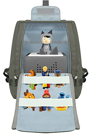 Annmore Sac Compatible avec Toniebox et FABA Conteur d'histoires, Pochette pour 5-15 Figurines ou Personnages Sonores (Gris)