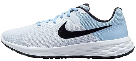 NIKE Men's Revolution 6 Next Nature Sneaker, Football Grey Black Cobalt Bliss White, 6.5 UK