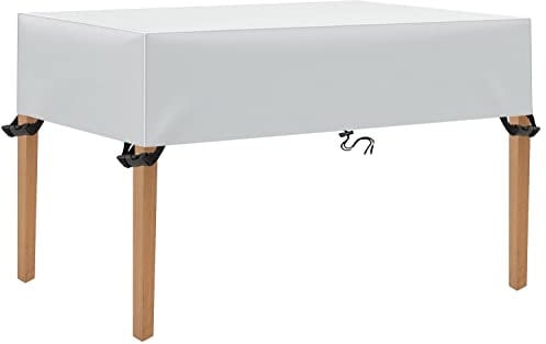 TopSoul Tischplatten Abdeckung Gartenmöbel 150x90x15cm Multi Größe Abdeckplane Gartenmöbel 600D Schutzhülle Gartenmöbel Terrasse Gartenmöbel Abdeckungen für Gartenmöbel Sets Tische und Stühle