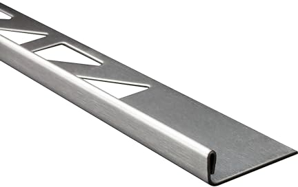 20x L-Profil Edelstahlschiene Fliesenprofil Fliesenschiene Edelstahl V2A L250cm 6mm gebürstet