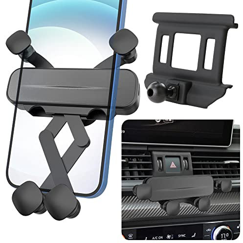 LUNQIN Support de téléphone de voiture pour Audi Q5 2017-2025, 2018 2019 2020 2021 2022 2023 2024 2025 SQ5 Sportback Accessoires de voiture Décoration intérieure Support de téléphone portable pour