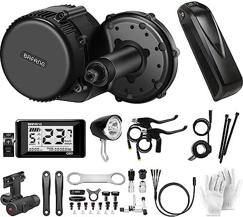 Bafang Mittelmotor 250w 36V mit Akku BBS01B G340 ebike Umbausatz C961 Display, 36V 17.5AH Akku Und Batterieladeger盲t