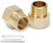 Bwintech 6 pièces 1/4 femelle à 1/4 mâle BSP filetage en laiton douille hexagonale connecteur de réduction pour la Conversion de raccordement de tuyau