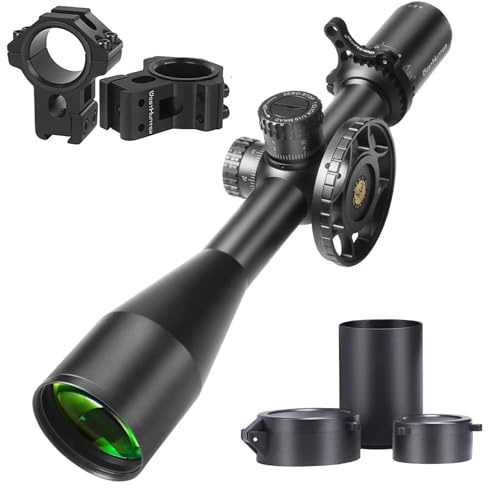 WestHunter Optics HD GEN2 6-24x50 FFP Precision Competition Riflescope, 30 mm Tube First Focal Plane Etched Glass Reticle Tactical 1/10 MIL Shooting Scopes | Zero Stop, Option 4