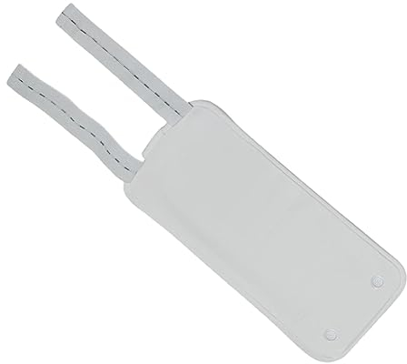 Perfeclan Rizinusöl-Packung zum Wickeln, Rizinusöl-Beutel mit Bändern, sehr saugfähig, maschinenwaschbar, Rizinusöl-Hüfttasche, Rizinusöl-Kompressenpackung für, Weiß
