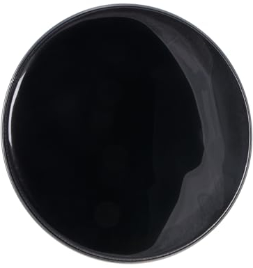 Fame Classic A2 24 Bass Drum Resonanzfell, Doppellagig, Robust, Langlebig, Prägnanter Sound, Viel Attack, Schwarz, Glattes Finish, Kunststoff Material, Kein Dämpfungsring, Dot, Loch