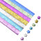 URROMA Origami-Papier, 378 St點k, Rosen-Origami-Gl點ksstern-Papierstreifen, Faltstreifen, Paket, DIY-Papier f黵 Bastelarbeiten, Bastelarbeiten, Kunst