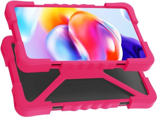 Custodia tablet 10 pollici universale Valido per Tablet pc da 8 a 11 misura universale Protezione durevole e antiscivolo cover tablet 10 pollici universale (Rosa)