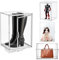 AAABOX Acryl Vitrine Groß Transparente Stapelbar mit Tür,40x25x30cm Vitrinenschrank Schaukasten Selbstmontage für Groß Sammlung Modellautos Figuren Sammlerstücke Hohe Stiefel, 402530N-1