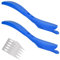 2 Stück Geschenkpapier Schneider mit 5 Ersatzklingen, Sicherheitsmesser, Papier-Schneidemesser, für Papier, Folien, Wrapping