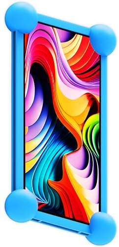 Funda Tablet 7 Pulgadas Silicona Universal Compatible con Todos los Modelos de Tablets de 7 y 8 Antideslizante Resistente Proteccion contra Impactos (Azul)
