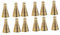 KICHOUSE 12 Stück Messing Räucherturm Räucherstäbchenhalter Räucherkegelbrenner Rückfluss Räucherkegel Herstellungswerkzeug Räucherkegel Formen Räucherstäbchen DIY Goldenes Kupfer
