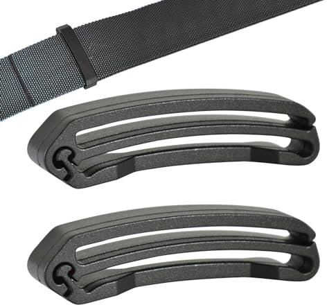 Gurtstopper aus Stoff – Verbindungs-Clip aus Stoff, Schnallen aus Stoff mit Haken, Mole Schnalle mit Ende des Armbands aus PP | Mole Etui mit Enden für 2 Stück, Gurt