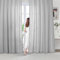 BellaHills Tende Oscuranti Per Interni 2 Pannelli, Tende Trasparenti in Voile Tende Camera da Letto, Tenda Salotto Moderne con Anelli, Tende Termiche Isolanti Per Interni L140 x A122 cm, Grigio
