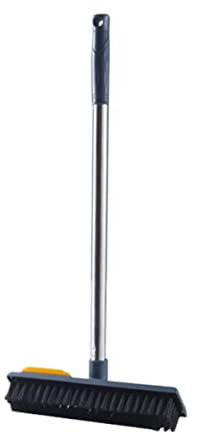 minkissy Scrub Brush Mit Teleskopierbarem Griff Gummibesen Für Haustierhaare Und Bodenreinigung Vielseitig Einsetzbar Für Fliesen Und Teppiche