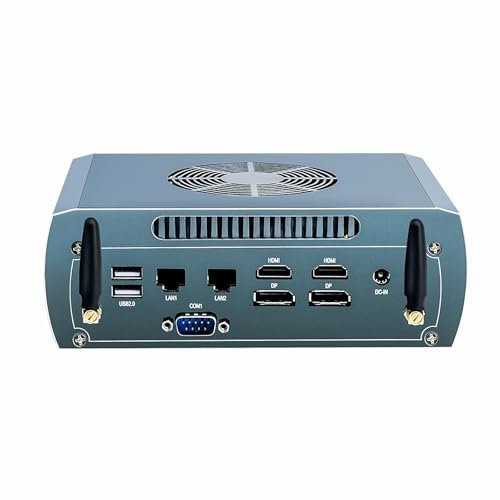 FakestarPC Allmächtiger Mini PC Ryzen 7 8845HS 2 * 2.5G LAN Firewall Router 2*NVME 4*USB 2*HDMI 2*DP 1 *COM Barebone Gaming Computer Industrieller PC WiFi6