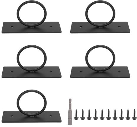 5 Stück Drop-Ring-Halterungen, 5,1 Cm, Dekorative Seilstützen, Halterung aus Edelstahl, Wandhalterung Zum Aufhängen von Pflanzen, Hanfseilen, Zäunen, Treppen, Decksgeländer