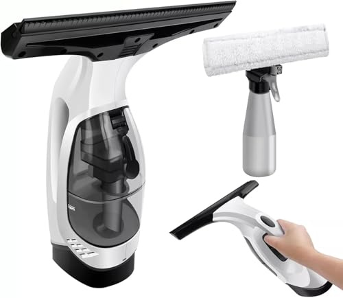 Cordless Window Cleaner Vac Rechargeable Vacuum Cleaner Squeegee Brush Cleaning