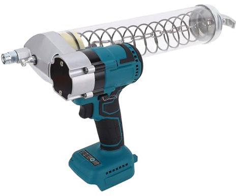 Cordless Grease Gun Lithium Battery Wireless Electric Butter Gun Brushless Handgun Li Ion for Bl1840, Lithium Ion Double Loop