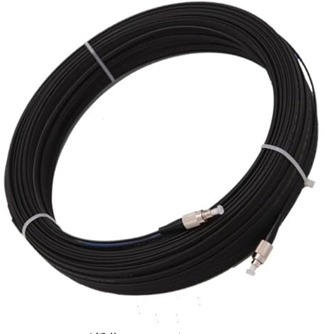 JGFDHKY Cordon de raccordement en fibre optique d'intérieur FC-FC - Cordon de raccordement monomode - 10-500 m (20 m, noir)