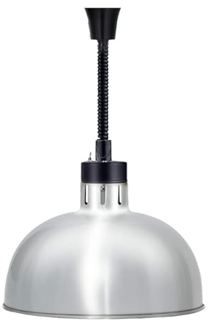 YUSSEQDD Lampe chauffante puissante qui maintient efficacement les plats au chaud grâce à sa hauteur réglable pour s'adapter à Pour tous les environnements, Argent