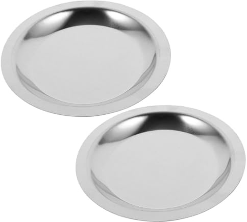 ABOOFAN -Verres pour Bouteilles de Vin en Métal Résistant Lot de 2 Base Antidérapante Adaptés la Table à Manger