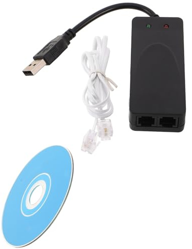 Levemolo USB Fax Modem 56k Faxgerät mit Dualen USB Anschlüssen Kompakt und Plug and Play Abs Material für Desktop Büroumgebungen und Computer