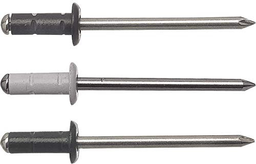Gesipa PolyGrip Blindniete Alu/Nirosta 4 x 10 RAL 7016 Anthrazitgrau mm, 500 Stück, (1456159) Blindniettechnik, Grau