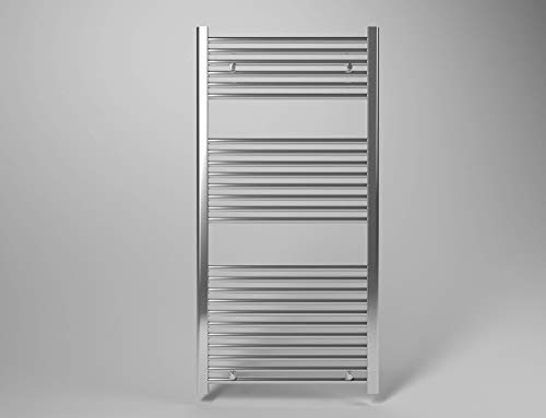 Scaldasalviette termoarredo 120x60 cm (int.55) cromato da bagno tubi dritti ROY