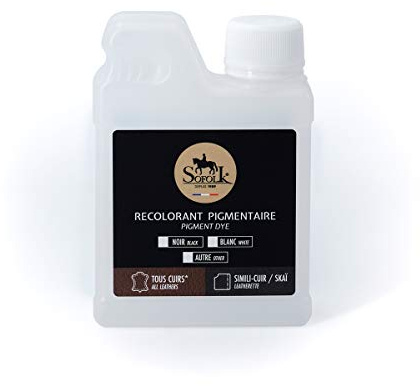 Sofolk - Peinture Cuir/Simili-Cuir - Recoloration pour Cuir Abimé, Rayé, Giffré, Décoloré - Volant de Voiture, Siège Auto, Canapé, Chaussure, Veste et Vêtements (250ml, RAL 7016)