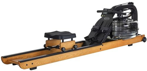 Fluid Rower Apollo Plus - Zusammenklappbar - Rudermaschine mit 4 Widerständen - Rudergerät für zu Hause - Einstellbar - Wasserwiderstand - Herzfrequenzfunktion inklusive