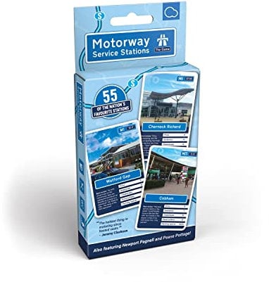 Bubblegum Stuff - Motorway Service Stations - Playing Cards, Family Stocking Filler Game - Games For Adults - Party Games, Travel Games