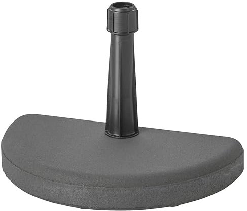 Relsy HEAVY DUTY 15KG Half Base Parasol Stand, Space Saving Design, Tough Concrete Material