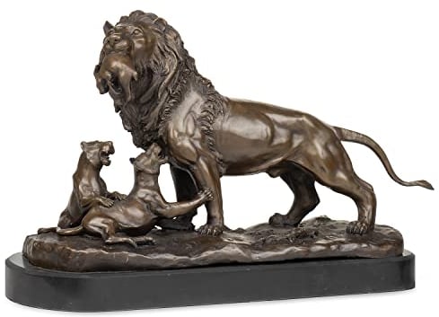Moritz Bronzefigur First Wild Höhe 26 cm 8,6 kg Skulptur Statue Antik
