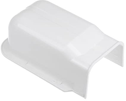 PATIKIL 4 PVC Cubierta Decorativa Línea, Pared Entrada Tapa Tubo Piezas Accesorios para Aire Acondicionador Central AC Calefacción Bomba, Blanco