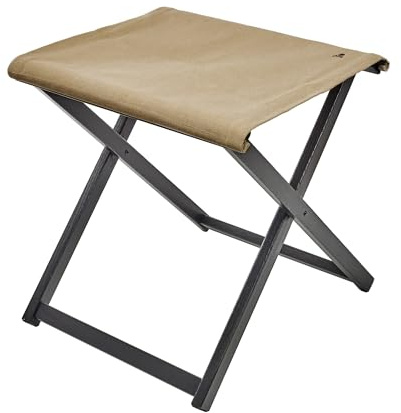 Scalpers Klappbarer Regiestuhl, Gestell in Wenge, aus hochwertigem Buchenholz, Leinwand, Steingrau