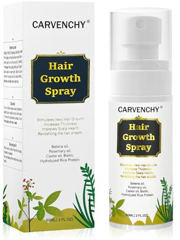 Hair Growth Serum für Frauen: Natürliches Haarwuchsspray mit Batanaöl, Rizinusöl, Rosmarinöl, Reiswasser und Biotin – Pflegende Kopfhaut und effektive Haarverdichtung für Frauen und Männer(60 ml)