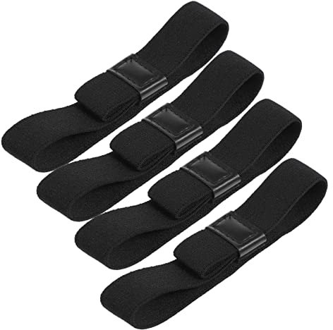 CRILSTYLEO 4 Pezzi Fascia Elastica Fissa Per Lunch Box Cinghia Elastica Estensibile Adatta Per Scatola Di Cibo Connessione in Pelle Pu