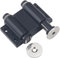 Slide Gate Latch,Sliding Door Lock,Double Magnetic Door Touch Catch Kitchen Cupboard Damper Buffers Cabinet Door Drawer Magnetic Push Open Catch Latch Black Latch