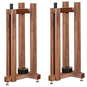 Lautsprecherständer aus Massivholz mit Metallablage, professionelles Surround-Sound-Regal für Monitor, Bücherregal, Lautsprecher, Boden, Medienschrank, Audio-Rack (27 x 30 x 66,5 cm)