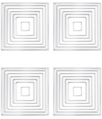 Lot de 4 Patins antidérapants en Silicone pour Pieds de Table et lit - 80 x 80 mm